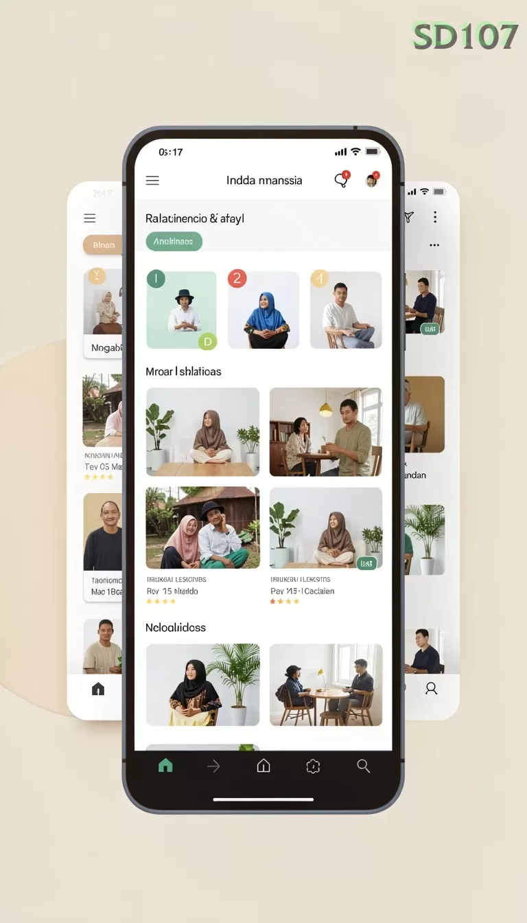 Cuplikan layar 8055 — halaman utama
