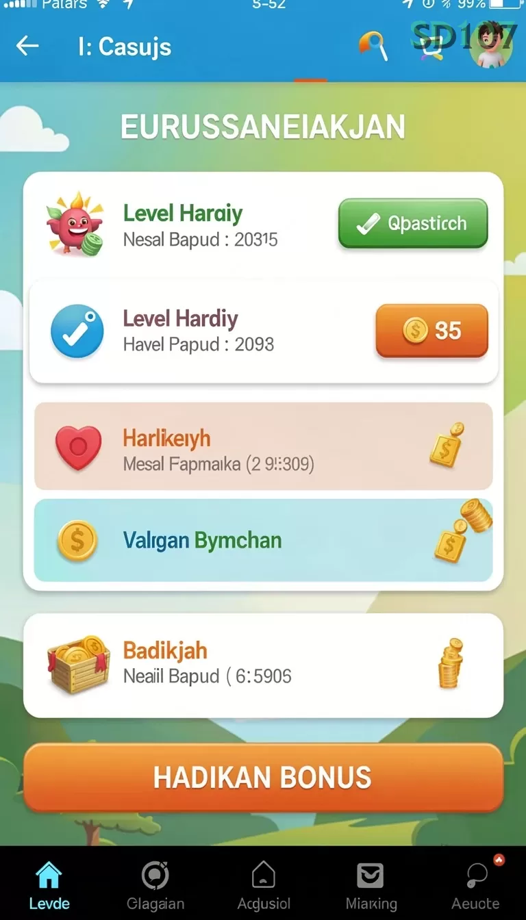 Cuplikan layar 8055 — menu navigasi